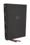 NKJV, Compact Center-Column Reference Bible, Gray Leathersoft, Red Letter, Comfort Print (Thumb Indexed)