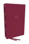 NKJV, Compact Center-Column Reference Bible, Dark Rose Leathersoft, Red Letter, Comfort Print