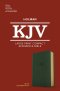 KJV Large Print Compact Reference Bible, Olive LeatherTouch