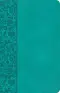 NASB Personal Size Bible, Teal LeatherTouch