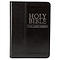 KJV Mini Pocket Bible, Black, Imitation Leather, Ribbon Marker, Verse Finder, One-Year Bible Reading Plan, Presentation Page