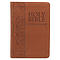 KJV Bible Mini Pocket Faux Leather, Toffee Brown