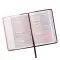 Burgundy and Pink Faux Leather Compact King James Version Bible