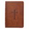 KJV Compact Large Print Imitation Leather Tan Words of Christ in Red