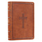 KJV Compact Large Print Imitation Leather Tan Words of Christ in Red