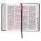 KJV Giant Print Bible, Imitation Leather, Black, Thumb Index, Red Letter, Maps, Reading Plan, Verse Finder, Gilt Edge, Ribbon Markers, Presentation Page