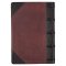 KJV Bible Giant Print Full-size Full-grain Leather, Espresso/Saddle Tan