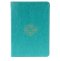 ESV Large Print Compact Bible, Teal, Imitation Leather, Gilt-Edged, Double-Column, Words Of Christ In Red, Ribbon Marker, Concordance, Bouquet Design, Smyth-Sewn Binding