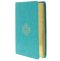 ESV Large Print Compact Bible, Teal, Imitation Leather, Gilt-Edged, Double-Column, Words Of Christ In Red, Ribbon Marker, Concordance, Bouquet Design, Smyth-Sewn Binding