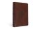 ESV Large Print Compact Bible, Brown, Imitation Leather, Compact, Concordance, Ribbon Market, Gilded Edges, Red Letter, Sewn Binding, Cross Design