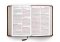 ESV Large Print Compact Bible, Brown, Imitation Leather, Compact, Concordance, Ribbon Market, Gilded Edges, Red Letter, Sewn Binding, Cross Design