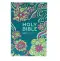 NIV Pocket Bible, Teal, Hardback, Bible Guide, Help & Guidance, Reading Guide, Floral Design