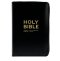 NIV Pocket Bible, Black, Bonded Leather, Zip, Gilt Edged Pages, Ribbon Marker, Notes and Bookmarks