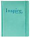 NLT Inspire Colouring, Bible, Turquoise, Hardback, Two-inch-wide ruled margins, Line-art illustrations, Colour-in Scripture art, Ribbon marker, Elastic band closure