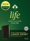 NLT Life Application Study Bible, Third Edition, Large Print (LeatherLike, Black/Onyx, Indexed, Red Letter)