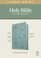 NLT Large Print Thinline Reference Bible, Filament Enabled (LeatherLike, Floral Leaf Teal, Red Letter)