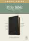 NLT Large Print Thinline Reference Bible, Filament Enabled (Genuine Leather, Black, Red Letter)