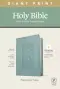 NLT Personal Size Giant Print Bible, Filament Enabled Edition, Red Letter, LeatherLike, Floral Frame Teal