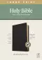 NLT Large Print Thinline Reference Bible, Filament Enabled (Genuine Leather, Black, Indexed, Red Letter)