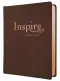 NLT Inspire Catholic Bible, Brown, Imitation Leather, Colouring, Journaling, Scripture Art, Wide Margins, Gift, Ribbon Marker