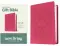 Premium Gift Bible NLT (LeatherLike, Very Berry Pink Vines, Red Letter)