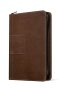 NLT Thinline Reference Zipper Bible, Filament Enabled (LeatherLike, Atlas Rustic Brown, Indexed, Red Letter)