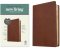 NLT Thinline Center-Column Reference Bible, Filament Enabled (LeatherLike, Rustic Brown, Red Letter)