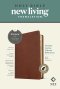 NLT Thinline Center-Column Reference Bible, Filament Enabled (LeatherLike, Rustic Brown, Indexed, Red Letter)