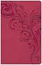 KJV Large Print Personal Size Reference Bible, Pink Leathertouch