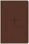 KJV Giant Print Reference Bible, Brown LeatherTouch, Indexed