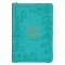 KJV Bible Thinline LP Faux Leather, Teal w/zipper