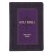 Two-tone Purple Faux Leather Large Print King James Version Study Bible with Thumb Index