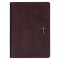 Devotional Bible NLT for Men Faux Leather, Walnut Brown Cross