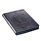 Lion Face Be Strong And Courageous Zippered Classic LuxLeather Journal