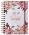 With God All Things are Possible Large Wirebound Journal with Elastic Closure - Matthew 19:26