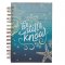 Journal Wirebound Teal Coastal Be Still & Know