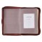 Framed Burgundy Faux Leather Large Print Compact King James Version Bible with Zippered Closure