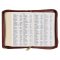 Framed Burgundy Faux Leather Large Print Compact King James Version Bible with Zippered Closure