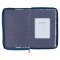 Blue Pearlized Floral Faux Leather Large Print Thinline K J V Bible with Zippered Closure and Thumb Index