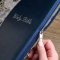 Blue Pearlized Floral Faux Leather Large Print Thinline K J V Bible with Zippered Closure and Thumb Index