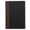 Black and Burgundy Full Grain Leather Large Print King James Version Study Bible with Thumb Index