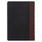 Black and Burgundy Full Grain Leather Large Print King James Version Study Bible with Thumb Index