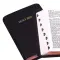 KJV Text Bible: Black, Calfskin, Thumb Index