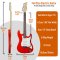 3rd Avenue 4/4 Size Electric Guitar Pack - Red