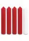 8" x 2" Advent Candle Set - Red and White