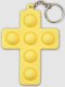 Yellow Pop Fidget Cross Key Chain