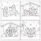 Nativity Colouring Charity Christmas Cards (Pack of 20)