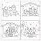 Nativity Colouring Charity Christmas Cards (Pack of 20)