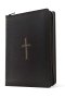 NLT Compact Giant Print Zipper Bible, Filament Enabled (LeatherLike, Black Cross, Red Letter)