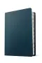 NLT Personal Size Giant Print Bible, Filament Enabled (Genuine Leather, Navy Blue, Indexed, Red Letter)